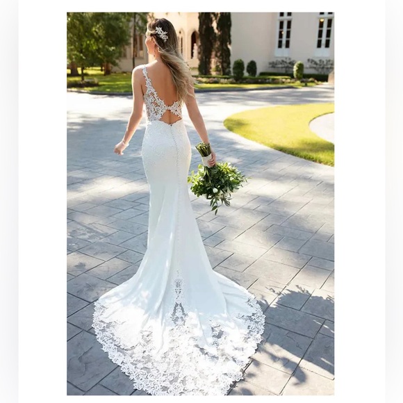 SELINA DRESS / MERMAID WEDDING GOWN / SZ 10 / NWT - Picture 3 of 4